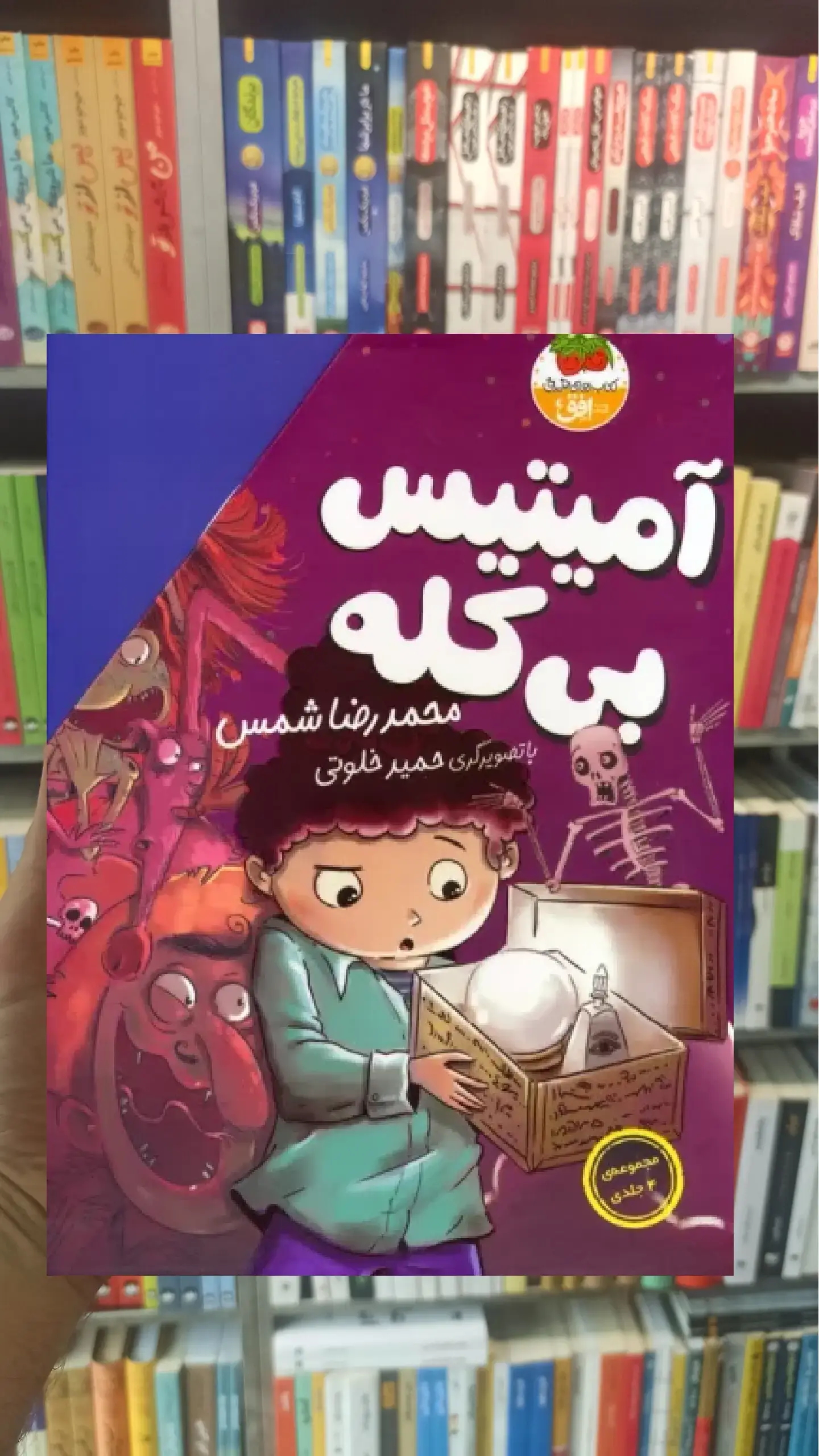 آمیتیس بی کله 4 جلدی با قاب افق